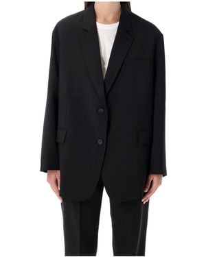 Frankie Shop Bea Single-Breasted Blazer - Black