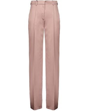 Balmain Tailored Satin Straight Pants - Pink