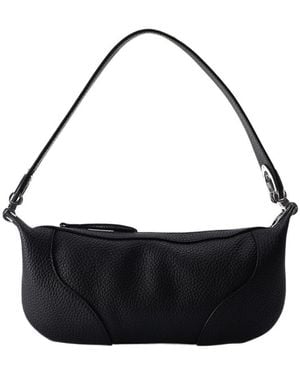 BY FAR Logo Shoulder Bag - Black