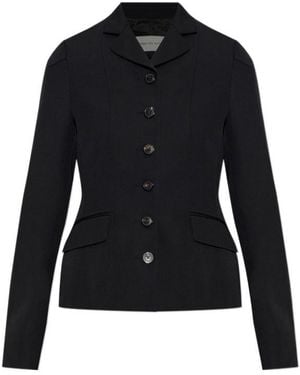 Dries Van Noten Long-Sleeved Casual Jacket - Black