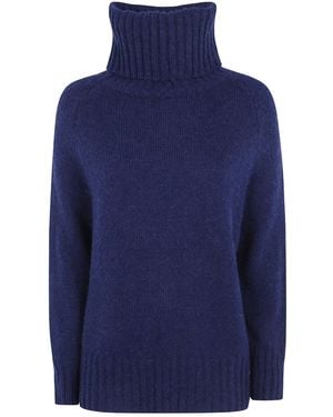 Baserange Turtleneck Sweater - Blue