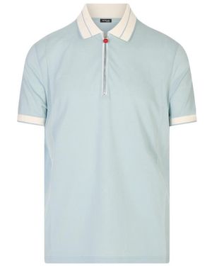 Kiton Short-Sleeved Polo Shirt - Blue
