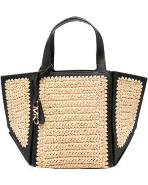 【MICHAEL KORS】Jordi Small Hand-Crocheted Leather Tote Bag Jordi Small Hand-Crocheted and Leather Tote Bag | Michael