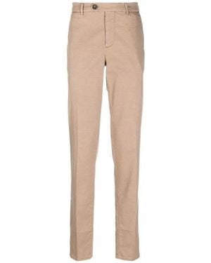 Brunello Cucinelli Garment-Dyed Trousers - Natural
