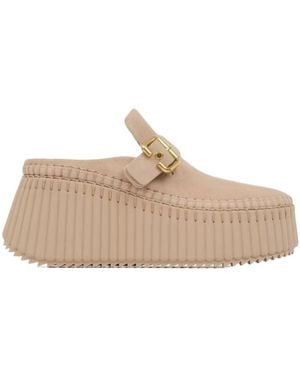 Chloé Chloé Nama Platform Clogs - Natural