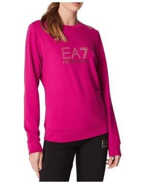 EA7 Logo Sports Jumper - Pink