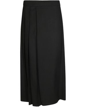 P.A.R.O.S.H. Pleated Midi Skirt - Blue
