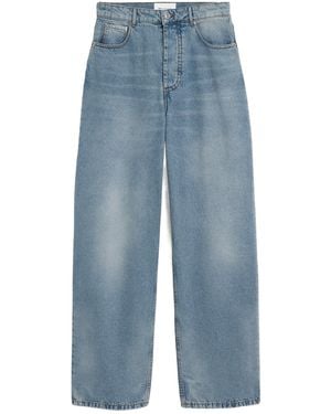 Ami Paris Baggy-Fit Cotton Jeans - Blue