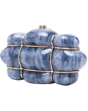 Cult Gaia Irregularly Shaped Clutch - Blue