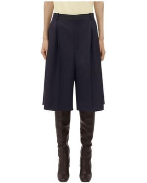 Bottega Veneta Striped Shorts - Blue