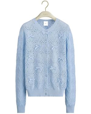 Dior Long-Sleeved Cardigan - Blue