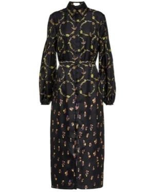 Gabriela Hearst Printed Silk Twill Maxi Dress - Black