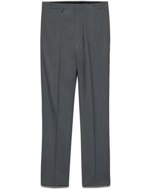 Prada Tailored Straight-Leg Pants - Gray