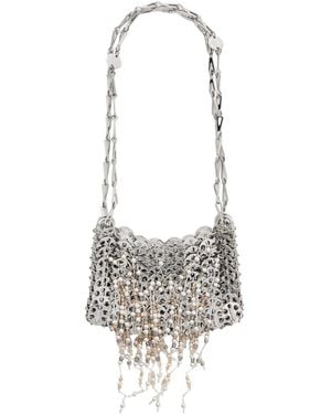 Rabanne Metal Chain Shoulder Bag - White
