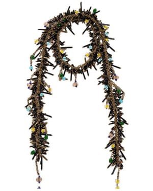 Dries Van Noten Embellished Necklace - White