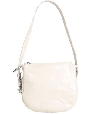 Burberry Plain Color Shoulder Bag - White