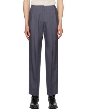 Low Classic Pleated Track Pants - Blue