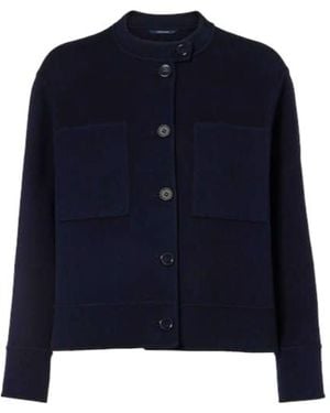 Max Mara Sarah Virgin Wool Jacket - Blue