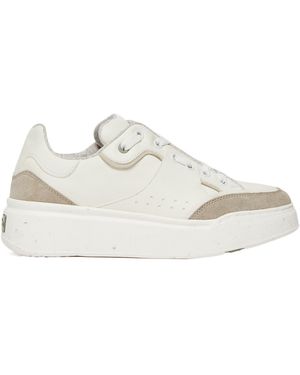 Max Mara Lace-Up Low-Cut Casual Shoes - White