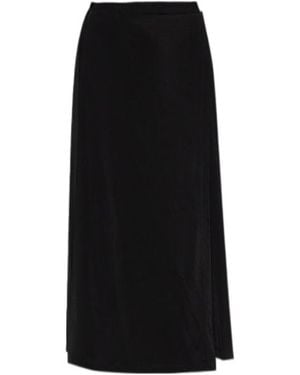 Helmut Lang Wrap Tie Long Skirt - Black