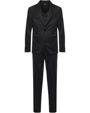 ZEGNA Two Piece Tailored Suit - Black