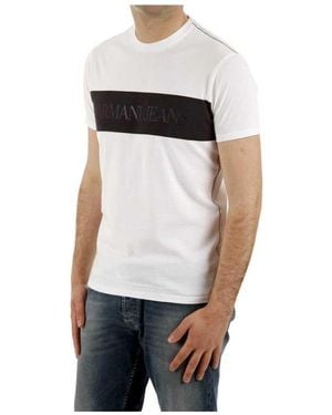 Armani Jeans Logo Details T-Shirt - White