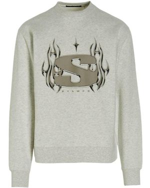Stampd Round-Necked Jumper - Grey