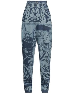 Dolce & Gabbana Two-Tone Washed Jeans - Blue