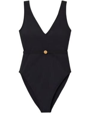 Tory Burch Belted Swimsuit - Blue