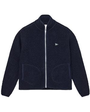 Drake's Zippered Casual Jacket - Blue