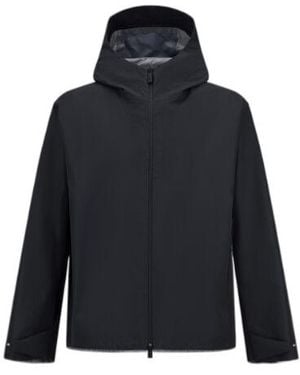 Herno 3L Gore-Tex Hooded Zip-Up Parka - Blue