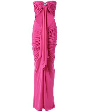 Christopher Esber Cutout Embellished Jersey Gown - Pink