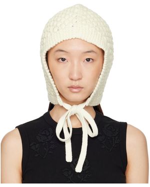 ShuShu/Tong Shushu/Tong Tied Knit Wool Hat - Black