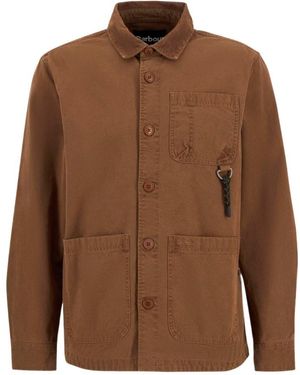 Barbour Bowland Garment Dyed Overshirt - Brown