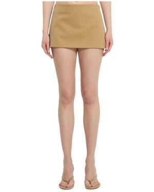 Frankie Shop Hera Mini Skirt - Natural