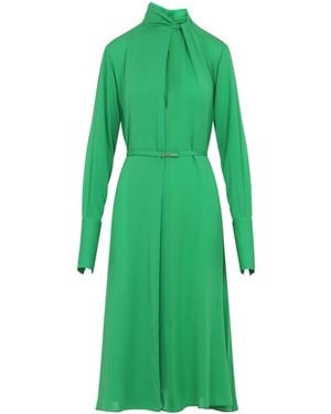 Tom Ford Washed Silk Midi Dress - Green