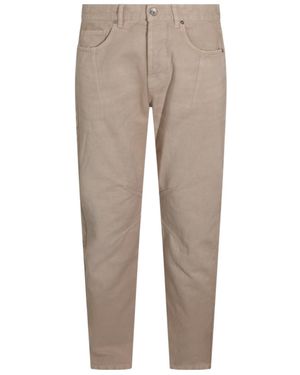 Eleventy Panelled Jeans - Natural