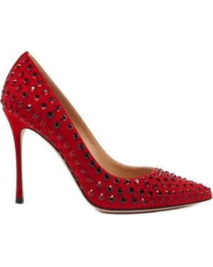 Sergio Rossi Calfskin Pump - Red