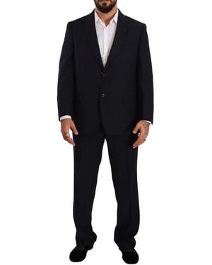 Domenico Tagliente Polyester Single Breasted Formal Suit - Black