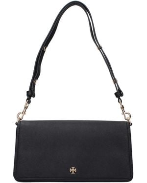 Tory Burch Black Leather Shoulder Bag