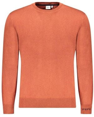 Pepe Jeans Marrone Cotton Men Sweater - Orange