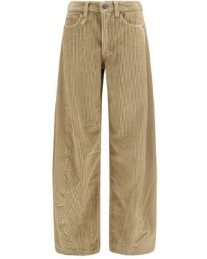 R13 Brown Cotton Relaxed Fit Jeans - Natural