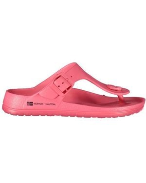 Norway 1963 Rosa Plastica Donna Ciabatta - Pink