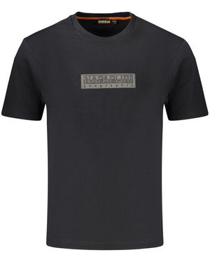Napapijri Black Cotton Men's T