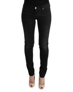 Acht Denim Cotton Bottoms Slim Fit Jeans - Black