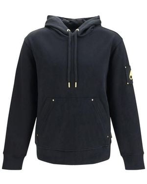 Moose Knuckles Black Cotton Sweatshirt - Blue