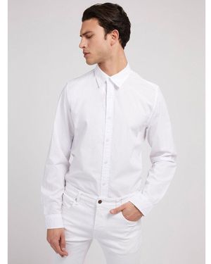 Guess White Cotton Dress Shirt