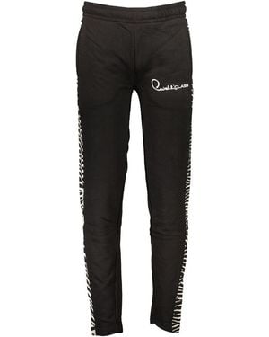 Roberto Cavalli Striped Casual Trousers - Black