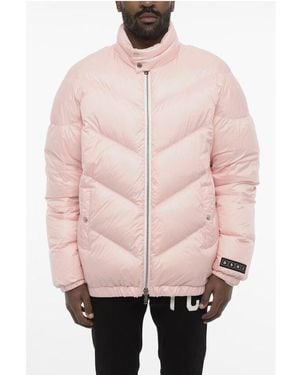 DSquared² Quilted Jacket With 2 Pockets And Zip Closure - Pink