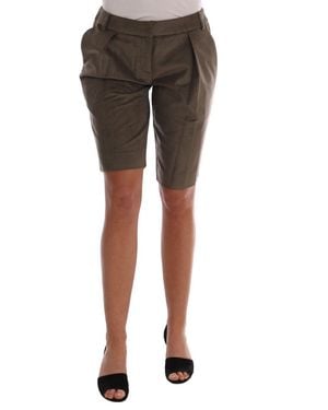 Ermanno Scervino Velvet Bermuda Shorts - Black